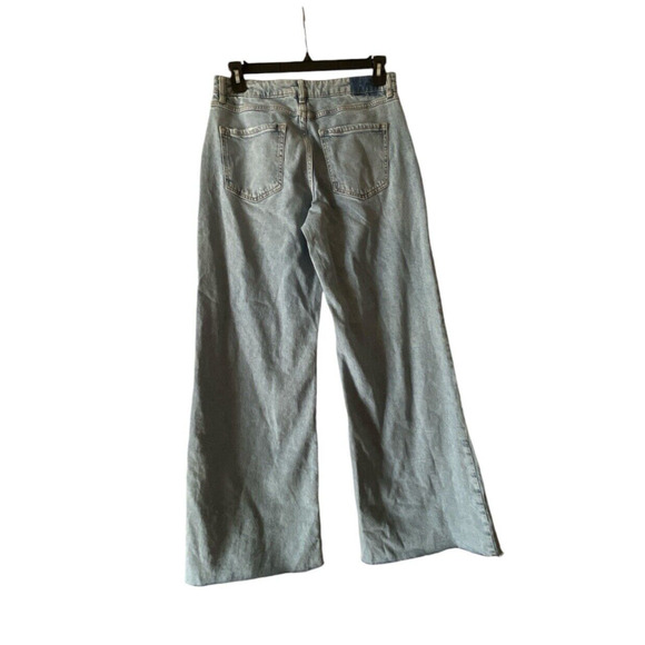 Forever 21 Jeans Women's 28 Light Blue Mid Rise Wide Leg Loose Fit Pants NWT - Picture 3 of 12